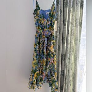 Eliza J Blue Floral Dress